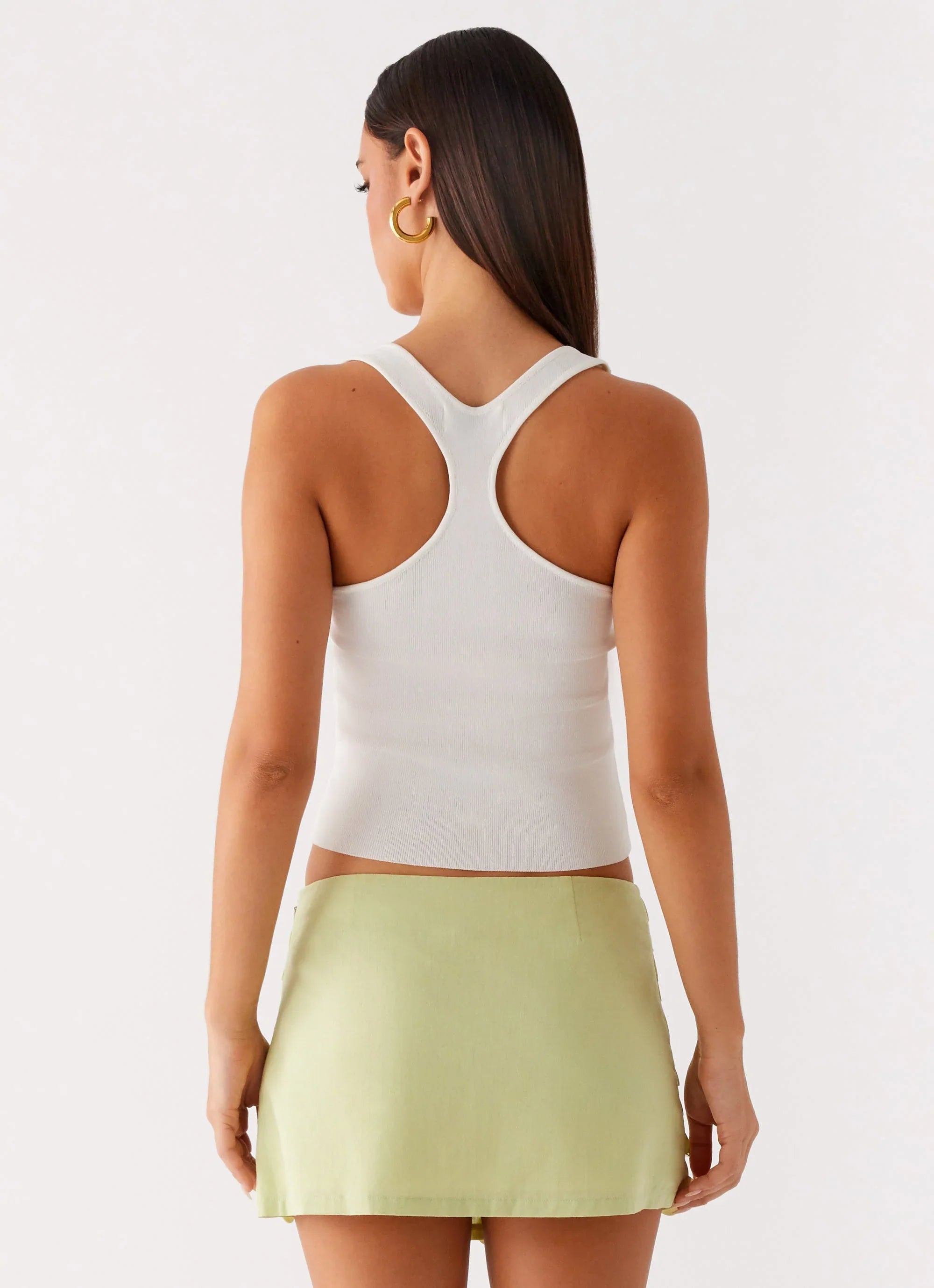 Movie Star Mini Skirt - Lime Green
